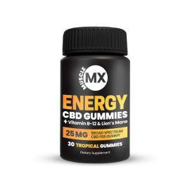 MuscleMX CBD Energy Gummies, Tropical, 750 mg