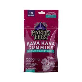 Mystic Labs Kava Kava Gummies- 10PK, Tahitian Berry Twist, 12000MG