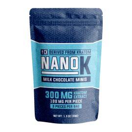 Nano K Kratom Infused Edibles- 3PK, Milk Chocolate, 300 mg