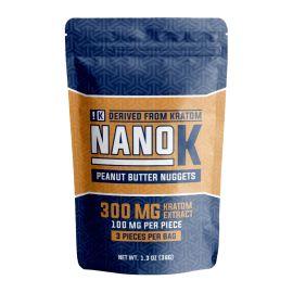Nano K Kratom Infused Edibles- 3PK, Peanut Butter Nugget, 300 mg