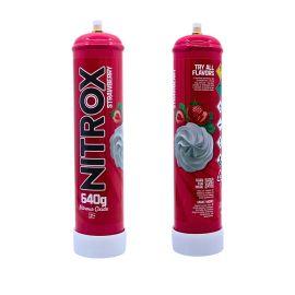 NITROX Cream Chargers (6CT), Strawberry, 640 g