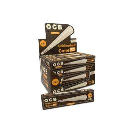 OCB Virgin Unbleached Cones, 24PK King Slim