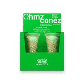 Ohmz Kratom Conez 7-OH + Psuedo Cones- 2PK, Pistachio, 50mg
