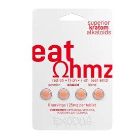 Ohmz Kratom Eat Ohmz Red-OH +11-OH + 7OH Tablets- 4PK (6CT), 25 mg