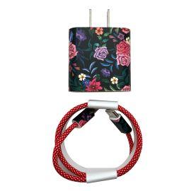 Olivia Pratt USB-C To Lightning Fast Charger, Floral