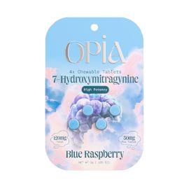 OPiA 7-OH Kratom Chewable Tablets- 4PK, Blue Raspberry, 120 mg