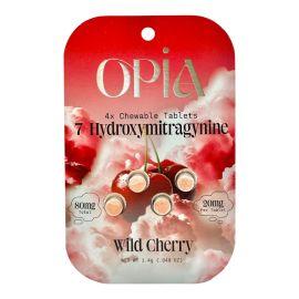 OPiA 7-OH Kratom Chewable Tablets- 4PK (10CT), Wild Cherry, 80 mg