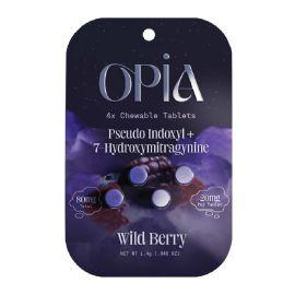 OPiA Pseudo + 7-Hydroxy Kratom Tablets- 4PK, Wild Berry, 80 mg