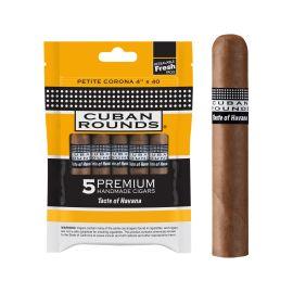 Cuban Rounds "Sealed Fresh" Cigar- 5PK (6CT), Natural, Petite Corona 4X4