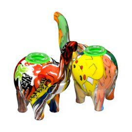 Playful Design Silicone Elephant Hand Pipe, Assorted, 4.5in