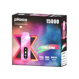 Ploox X by Luxpodz Portable Hookah Disposable (5CT), Pink Kiwi, 5%