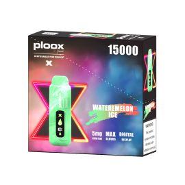 Ploox X by Luxpodz Portable Hookah Disposable (5CT), Wartermelon Ice, 5%