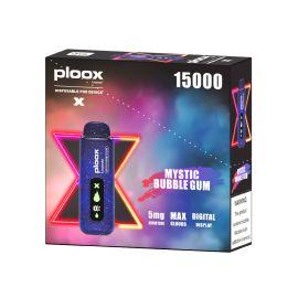 Ploox X by Luxpodz Portable Hookah Disposable (5CT), Mystic Bubble Gum, 5%
