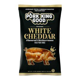 Pork King Good Pork Rinds, White Cheddar, 1.75 oz