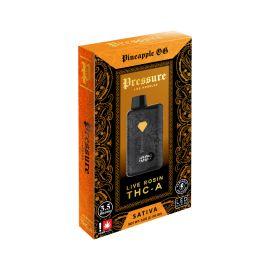 Pressure LA THCA Live Rosin Disposable (5CT), Pineapple OG (Sativa), 3.5 g