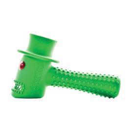 Puff Palz Tough Dog Toy, Green Hippy Hammer