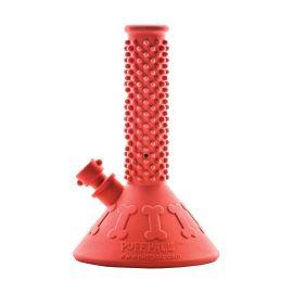 Puff Palz Tough Dog Toy, Red Beaker Buddy