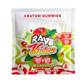 Rave Kratom Gummies- 2PK, Cherry Limeade, Ecstasy