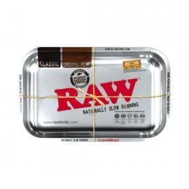 RAW Metal Rolling Tray, Silver, Small