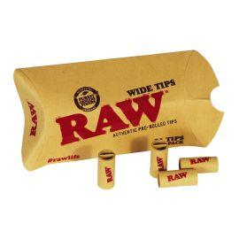 RAW Pre Rolled Wide Tips- 21PK (20CT), Wide