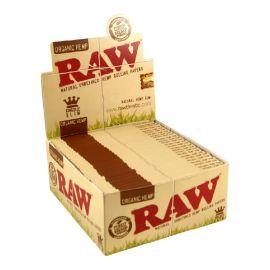 RAW Rolling Papers Display Box, Organic Hemp, King Slim