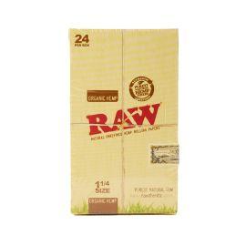 RAW Rolling Papers Display Box, Organic Hemp, 1.25 in