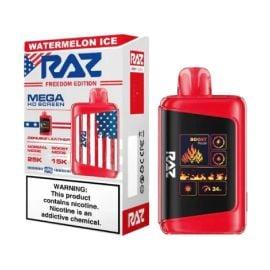 RAZ LTX 25K Disposable (5CT), Watermelon Ice (Freedom Edition), 5%