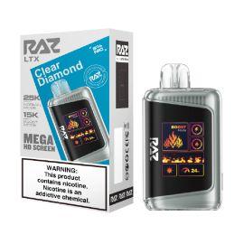 RAZ LTX 25K Disposable (5CT), Clear Diamond, 5%