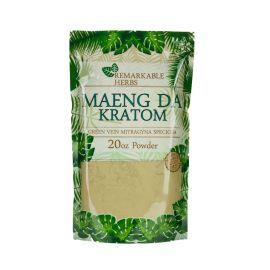 Remarkable Herbs Kratom Powder, Green Vein Maeng Da, 20OZ