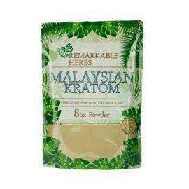 Remarkable Herbs Kratom Powder, Malaysian, 8 oz