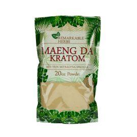 Remarkable Herbs Kratom Powder, Red Vein Maeng Da, 20 oz