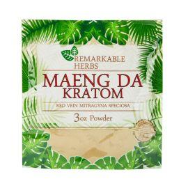 Remarkable Herbs Kratom Powder, Red Vein Maeng Da, 3 oz