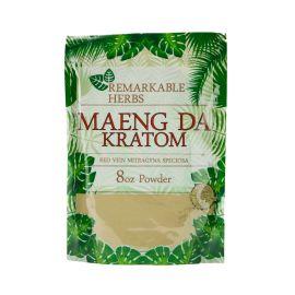 Remarkable Herbs Kratom Powder, Red Vein Maeng Da, 8 oz