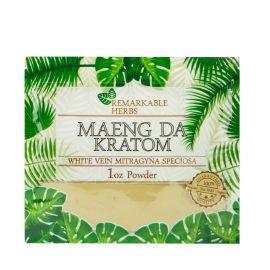 Remarkable Herbs Kratom Powder, White Vein Maeng Da, 1 oz