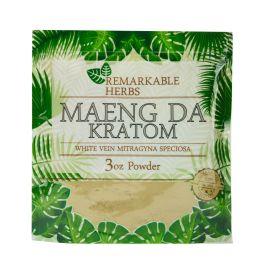 Remarkable Herbs Kratom Powder, White Vein Maeng Da, 3 oz
