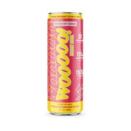 Ric Flair Drip Wooooo Energy Sparkling Adaptogenic Elixir, Strawberry Banana, 12 oz
