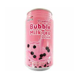 Rico Bubble Milk Tea with Tapioca, Strawberry, 12.3 oz