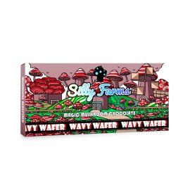Silly Farms Magic Mushroom Chocolate Bar, Wavy Wafer, 7 g