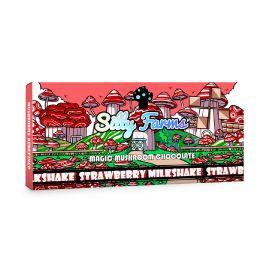 Silly Farms Magic Mushroom Chocolate Bar, Strawberry Milkshake, 7 g