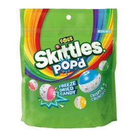 Skittles Pop'd Freeze Dried Candy, Sour, 5.5 oz