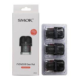 Smok Novo 2 Replacement Pods- 3PK, Clear, 0.9 ohm