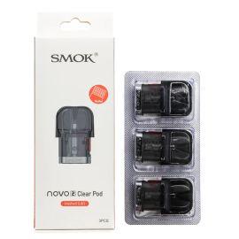 Smok Novo 2 Replacement Pods- 3PK, Transparent Black, 0.8 ohm
