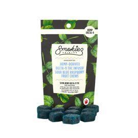 Smokiez Delta 9 Gummiez- 10PK, Sour Blue Raspberry, 50 mg