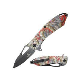Snake Eye Spring Assist 3.25in Knife, Red, 7.75in