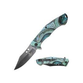 Snake Eye Spring Assist 3.75in Knife, Blue, 8.5 in