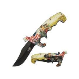 Snake Eye Tactical Spring Assist 4in Knife, 9 in, USA
