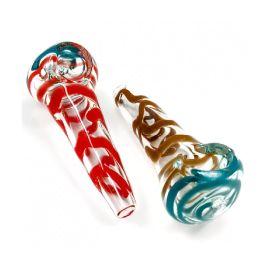 Spiral Art Conical Hand Pipe (2CT), Assorted, 3 in