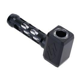 Square Hammer Aluminium Glass Pipe
