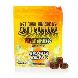 STNR Amanita/Delta 9 Relaxing Blend Gummies- 6PK, Dreamy Mango, 3000 mg