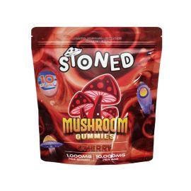 STONED Amanita Muscaria Gummies- 10PK, Cherry Rings, 10000 mg